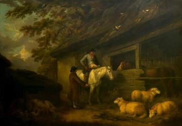 Bargaining For Sheep Artwork by George Morland