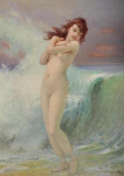 A Water Nymph Artwork by Guillaume Seignac