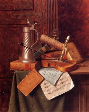 Munich Still Life Artwork by William Michael Harnett
