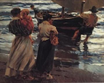 Trabajando En El Puerto Artwork by Enrique Martinez Cubells