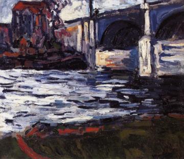The Seine And The Chatou Bridge Artwork by Maurice De Vlaminck