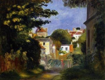 House and Figure among the Trees Artwork by Pierre Auguste Renoir