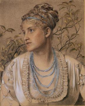 Portrait of Mrs. Sandys Artwork by Anthony Frederick Sandys
