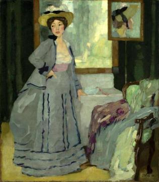 Before Going Out Artwork by Leo Putz