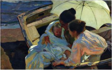 After the Bath Artwork by Joaquin Sorolla y Bastida