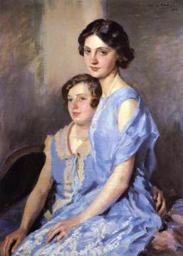 The Sisters Artwork by Wilfred Gabriel De Glehn