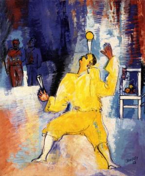 Circus, The Juggler Artwork by Jean Dufy