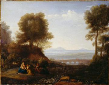 Rest on the Flight into Egypt Artwork by Claude Lorrain