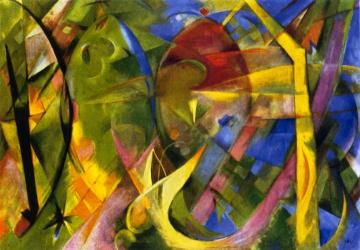 Cheerful Forms Artwork by Franz Marc