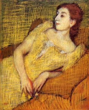 Seated Woman Artwork by Edgar Degas