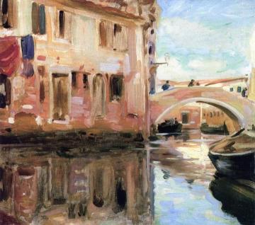 A Venetian Backwater, Italy Artwork by Wilfred Gabriel De Glehn