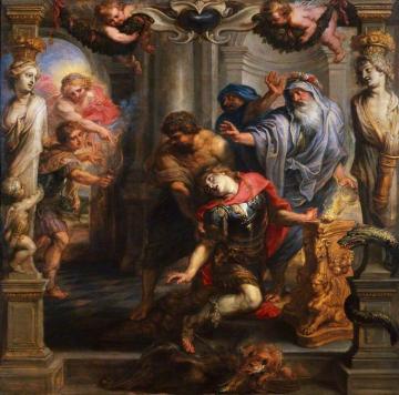 Death Of Achilles Artwork by Peter Paul Rubens