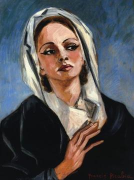 Woman In A White Shawl Artwork by Francis Picabia