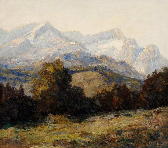 Mountain Landscape Artwork by Otto Pippel