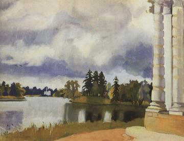 Lake in Tsarskoe Selo Artwork by Zinaida Serebriakova