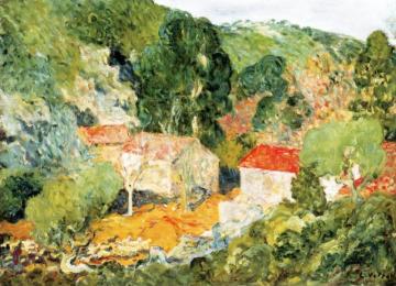 Houses In The Valley Artwork by Louis Valtat