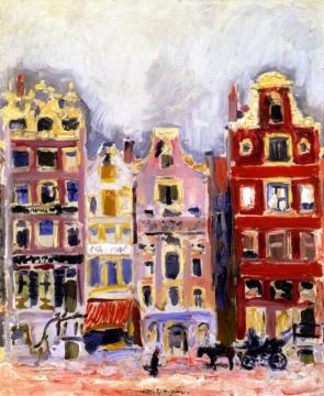 Houses In Amsterdam Artwork by Kees Van Dongen
