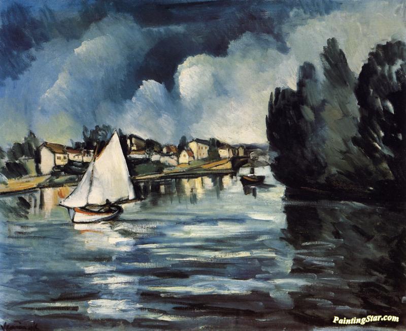 The Seine At Chatou Artwork by Maurice De Vlaminck