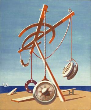 Souvenir Of Fiumicino Artwork by Edward Wadsworth