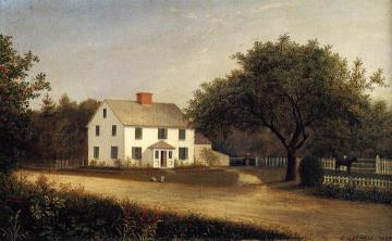 Old Stevens Homestead, Castine Artwork by Fitz Hugh Lane