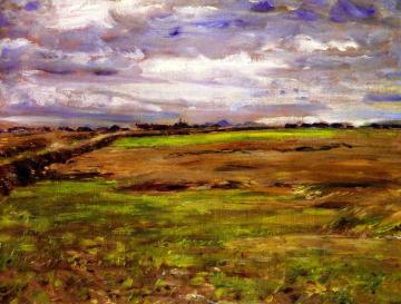 The Open Fields, Springtime, Broomieknowe Artwork by William Mctaggart