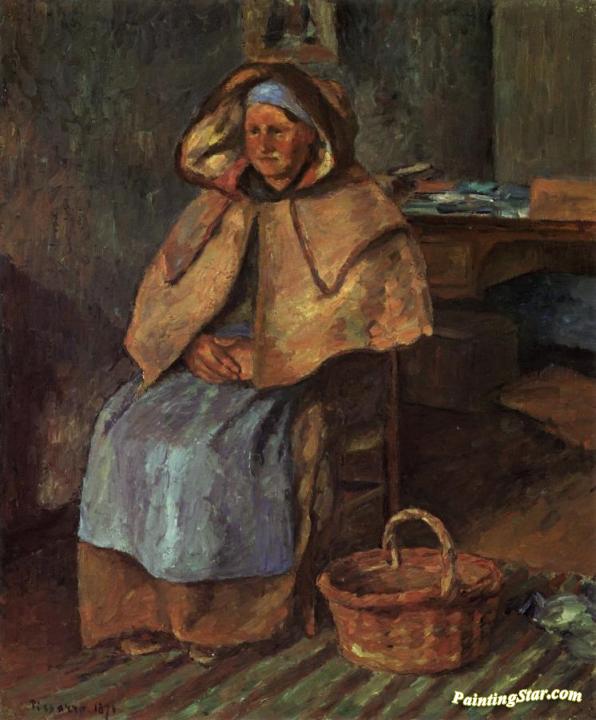 La Mere Gaspard Artwork by Camille Pissarro