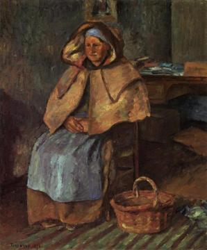 La Mere Gaspard Artwork by Camille Pissarro