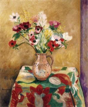 Vase Of Anemones Artwork by Louis Valtat