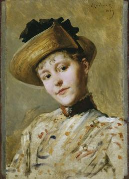 Portrait Of Mrs Romer Artwork by Ladislas von Czachorski