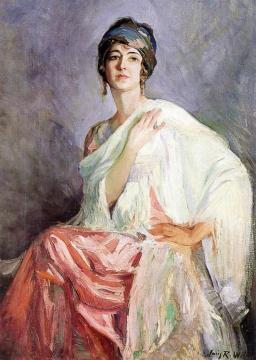Portrait of a Lady Artwork by Irving R. Wiles