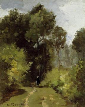In the Woods Artwork by Camille Pissarro