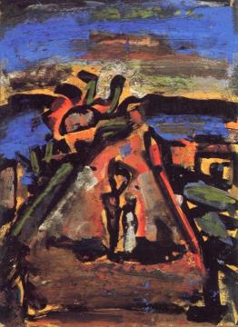 African Landscape Artwork by Georges Rouault