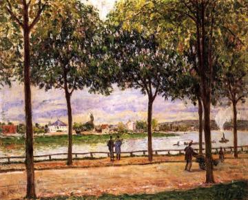 Promenade Of Chestnut Trees Artwork by Alfred Sisley