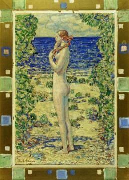 Sammie's Beach: Easthampton Artwork by Frederick Childe Hassam