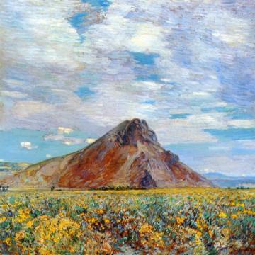 Sand Springs Butte Artwork by Frederick Childe Hassam