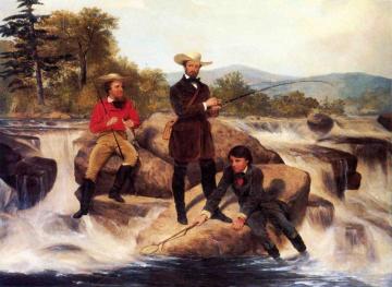 Trout Fishing Artwork by Junius Brutus Stearns