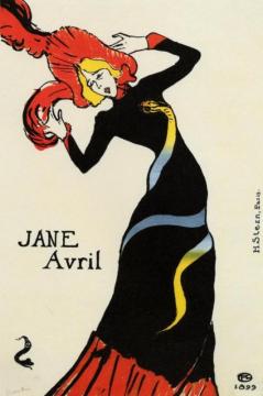 Jane Avril Artwork by Henri de Toulouse-Lautrec