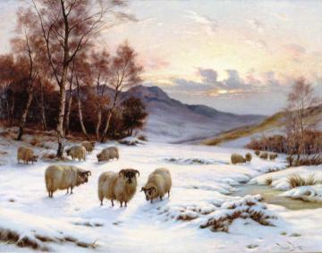 Winter Pasture Artwork by Wright Barker
