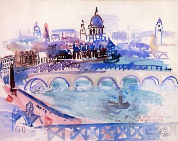 Charing Cross Bridge Artwork by Raoul Dufy