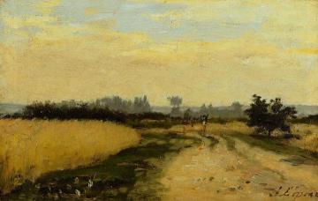 A Road in the Countryside Artwork by Stanislas Lepine