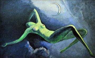 La Nuit Ou La Lune Découpée Artwork by Kees Van Dongen