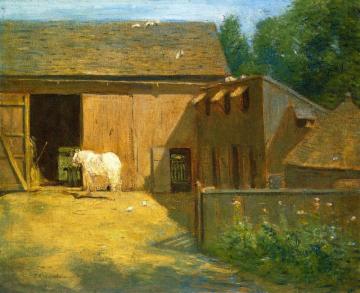 New England Barnyard Artwork by Julian Alden Weir