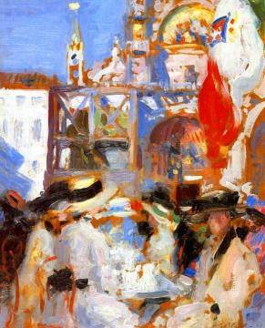 Florian's Café, Venice Artwork by Francis Campbell Boileau Cadell