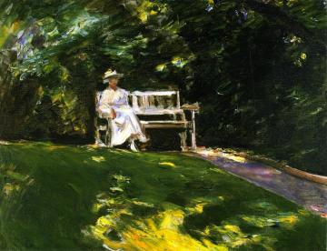 The Garden Bench Artwork by Max Liebermann