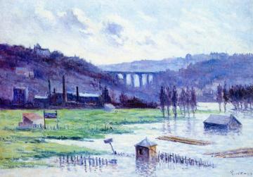 Flood - Plaine d'Issy les Molineux Artwork by Maximilien Luce