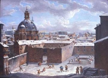 Rome under the Snow Artwork by Giovanni Paolo Pannini