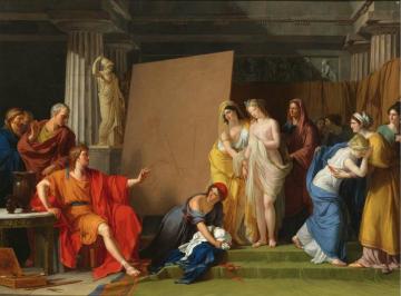 Zeuxis Choosing His Models For The Image Of Helen From Among The Girls Of Croton Artwork by Francois-Andre Vincent