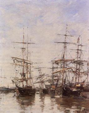 The Port Artwork by Eugène-Louis Boudin