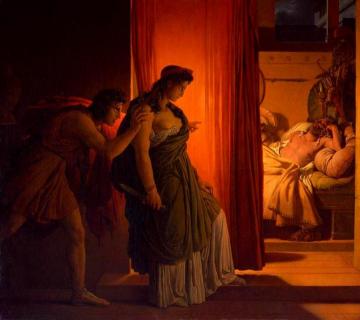Clytemnestra and Agamemnon Artwork by Pierre-Narcisse Guerin