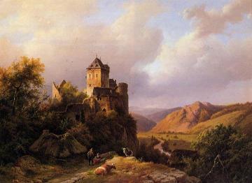 Resting on the Way to Pasture Artwork by Barend Cornelis Koekkoek